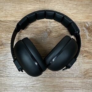 Friday Baby Black Ear Protection Muffs, Size Newborns to 2 Yrs Old